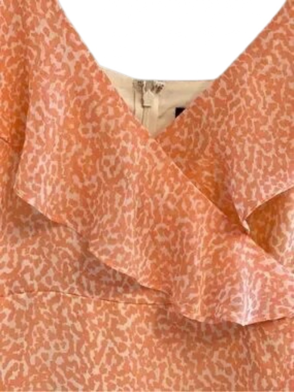 Express Peach High-Low Slip Dress - Picture 2 of 6